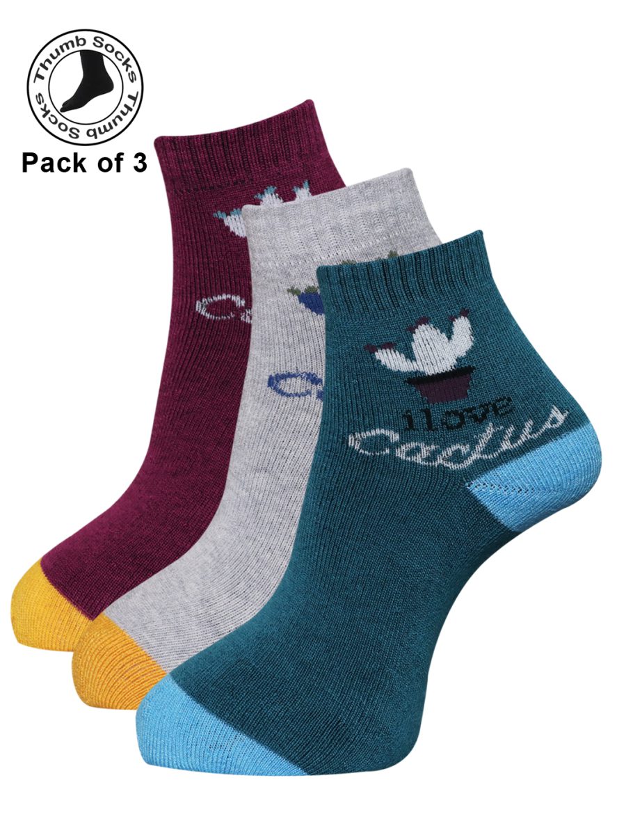 Dollar Socks for Women's And Girls Tumb Socks Free Size (Pack of 3)