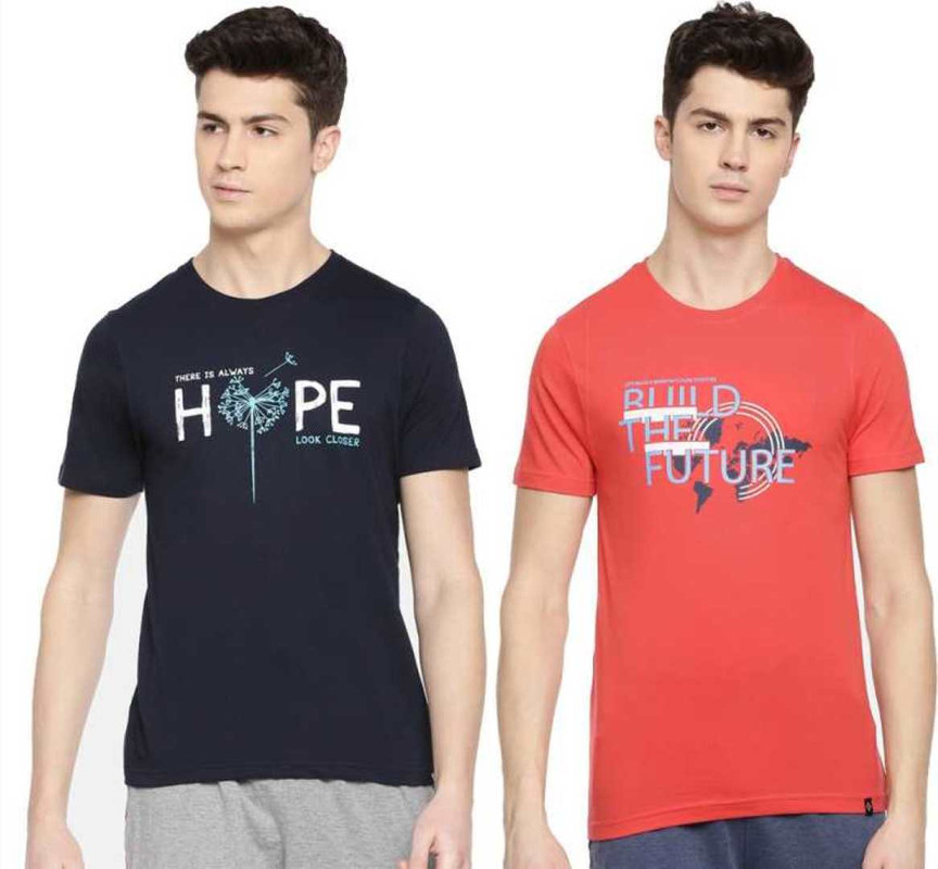 Dollar Mens Cotton Casual Crew Neck Printed Tshirt