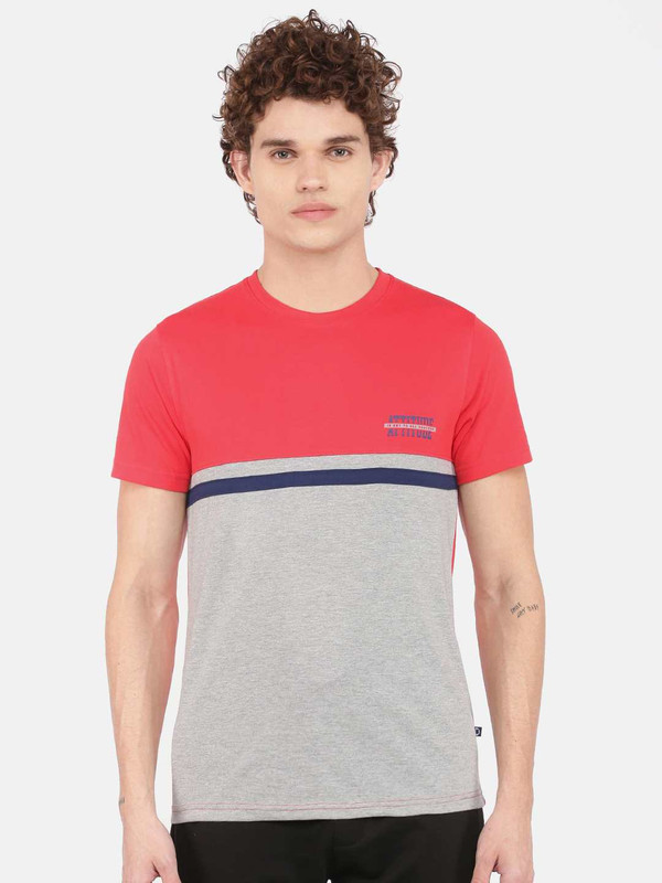 Dollar Mens Cotton Crew Neck Printed Tshirt