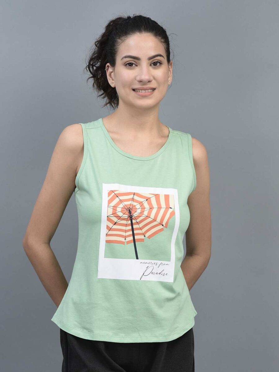 Dollar Women's Printed Premium  Cotton Tank Top