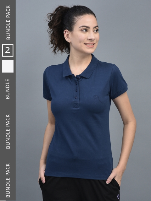Dollar Women's Solid Premium Cotton Colored Polo Tshirt