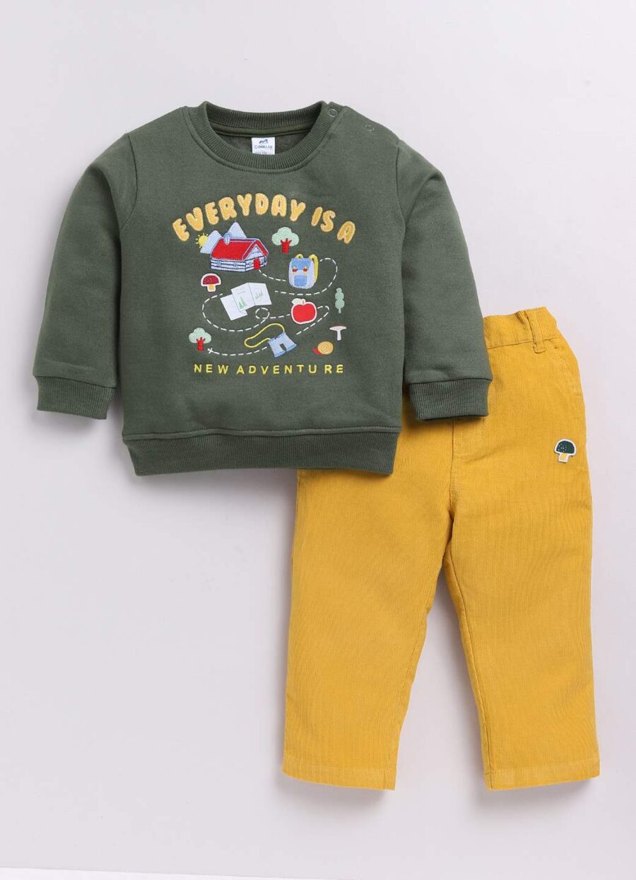 Dollar Junior Tiny Crews Baby Boys Casual T-Shirt Pant Set