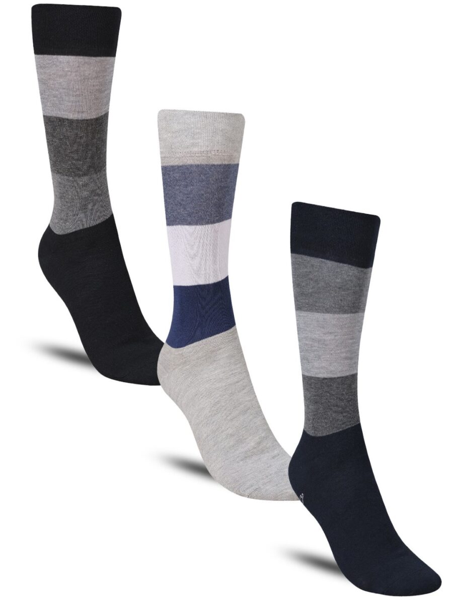 Dollar Formal Full Length Cotton Socks For Men's In ( Pack of 3 )