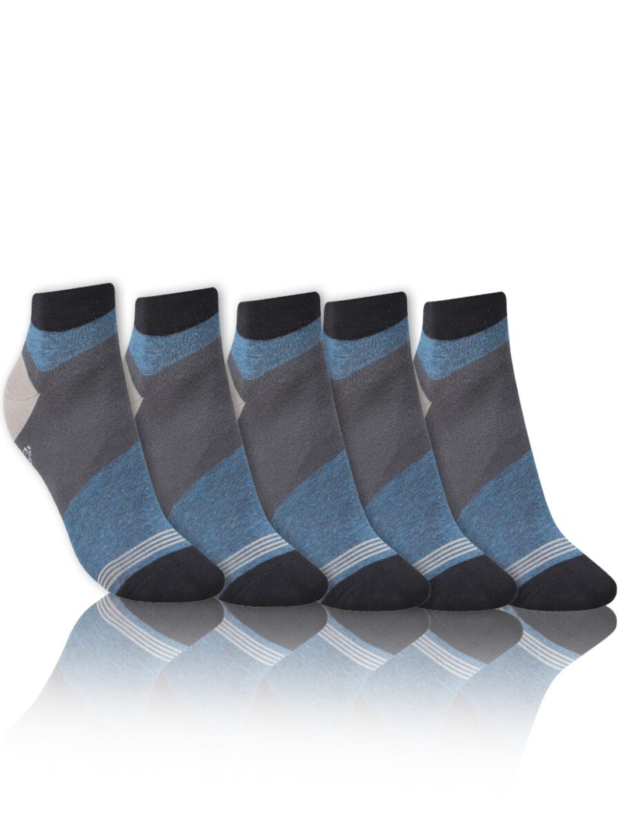 Dollar Casual Ankle Length Cotton Socks For Men's In ( Pack of 5 )