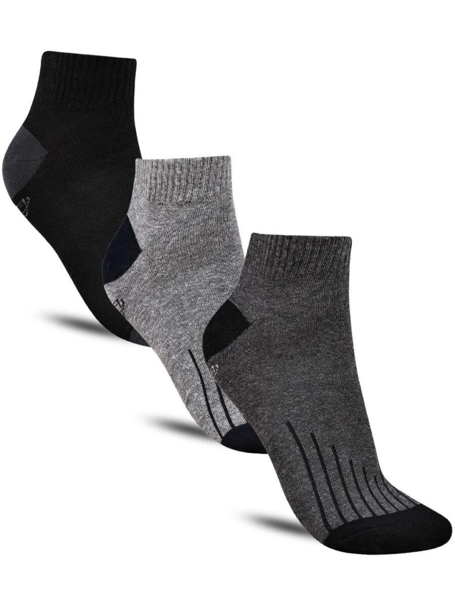 Dollar Casual Ankle Length Cotton Socks For Men's In ( Pack of 3 )