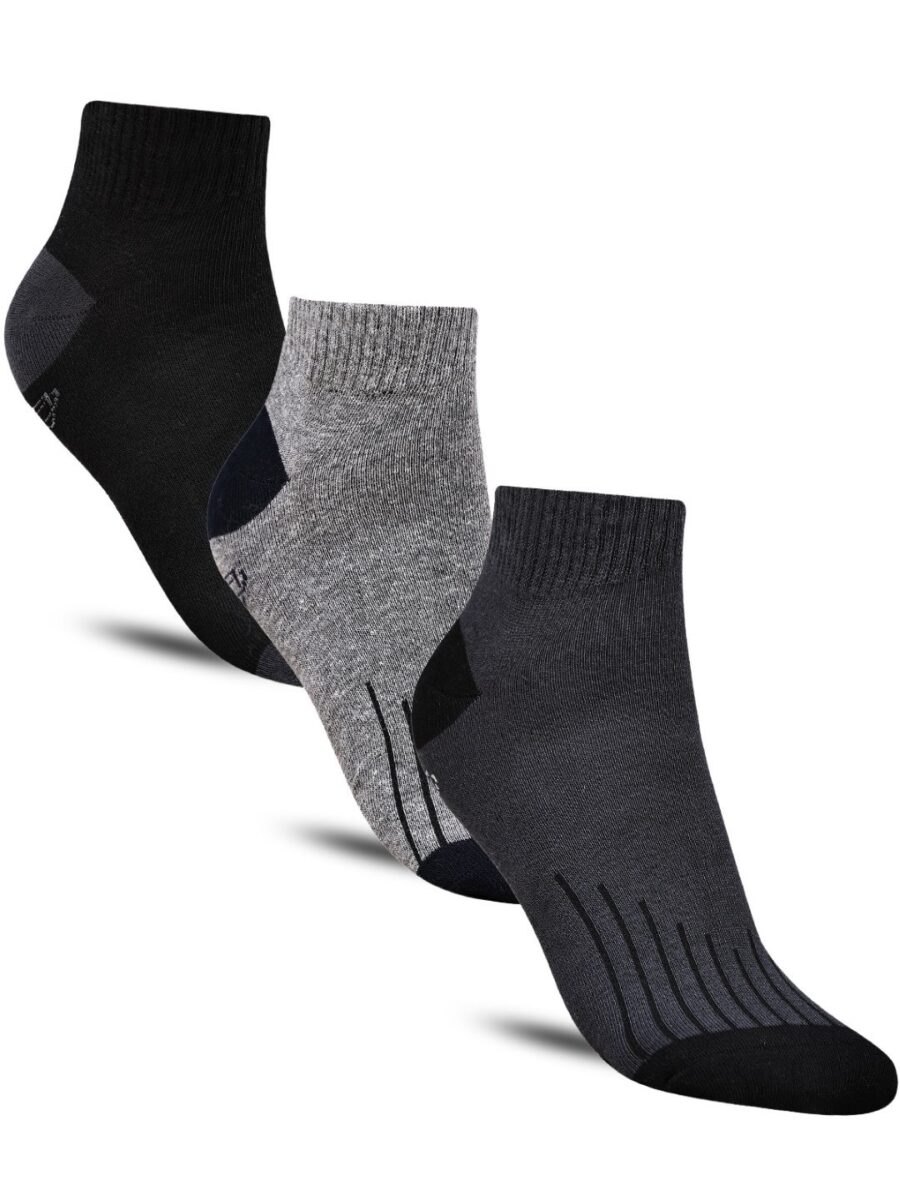 Dollar Casual Ankle Length Cotton Socks For Men's In ( Pack of 3 )