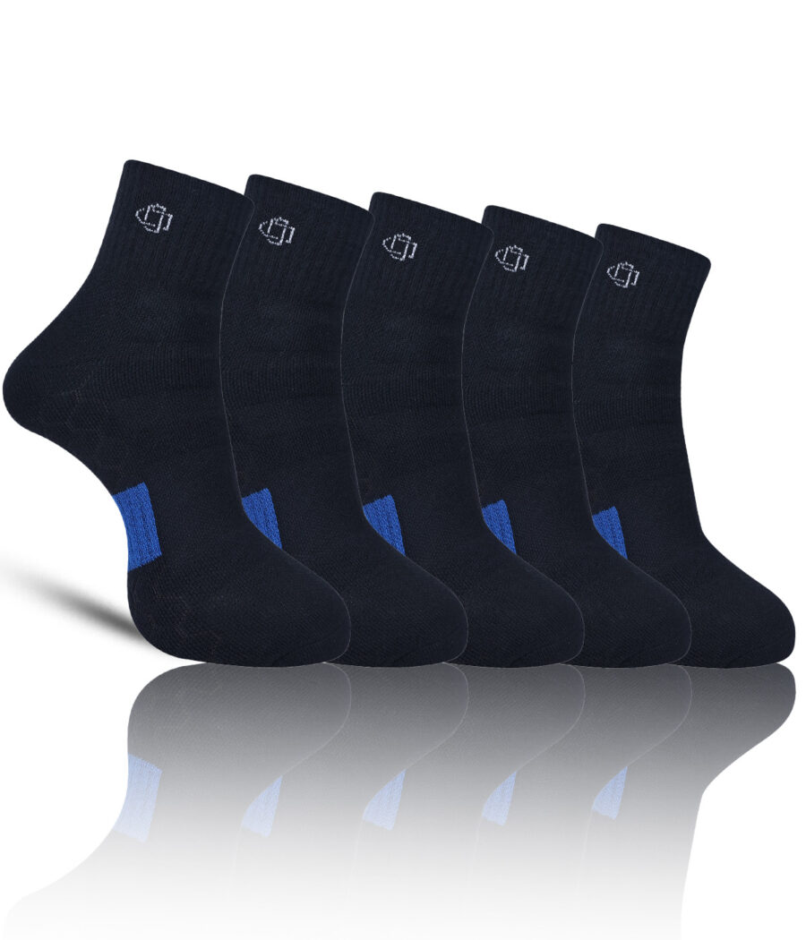 Dollar Sports Ankle Length Cotton Socks For Men's In ( Pack of 5 )