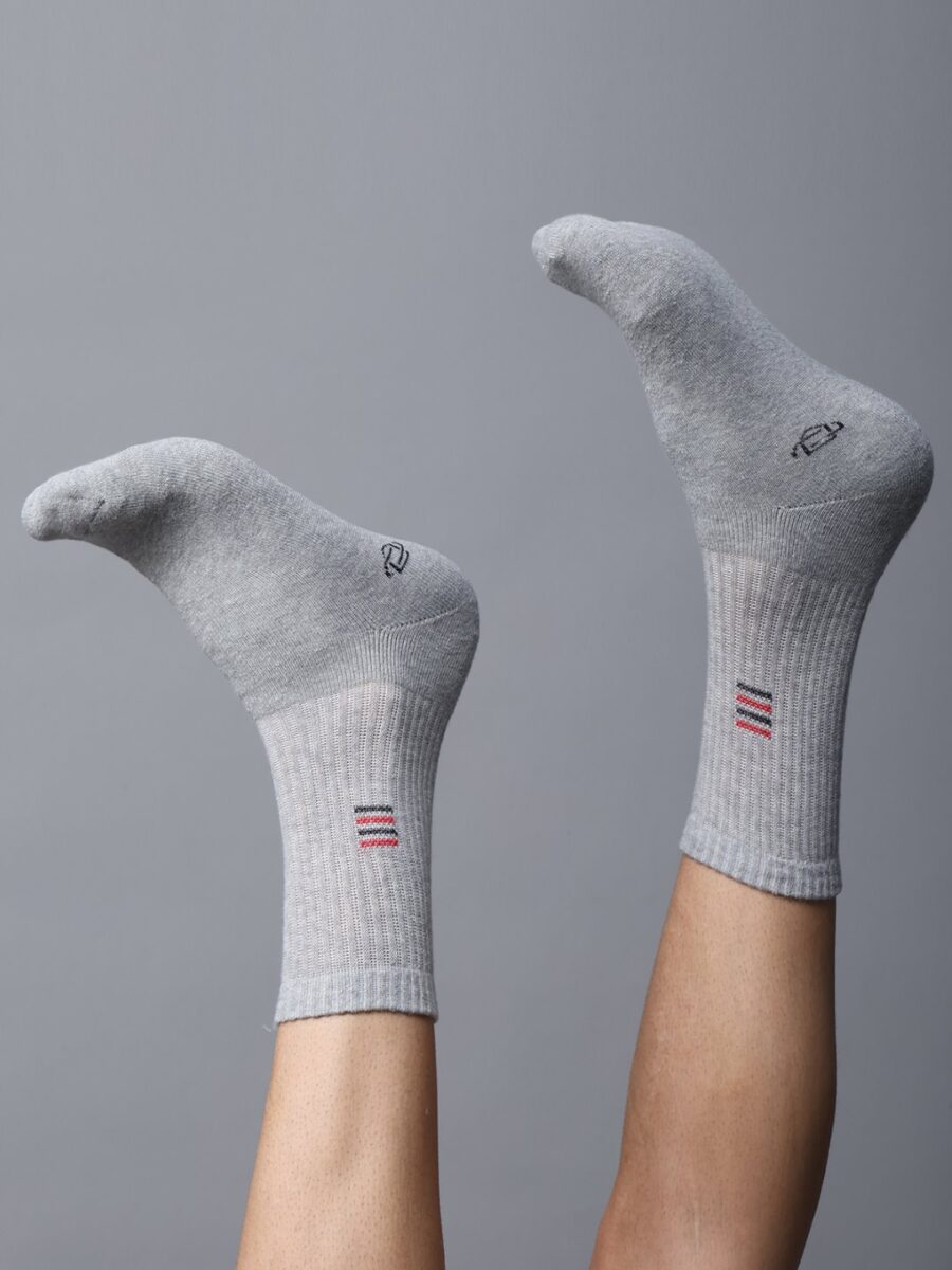 Dollar Sports Crew Length Cotton Socks For Men's In ( Pack of 3 )
