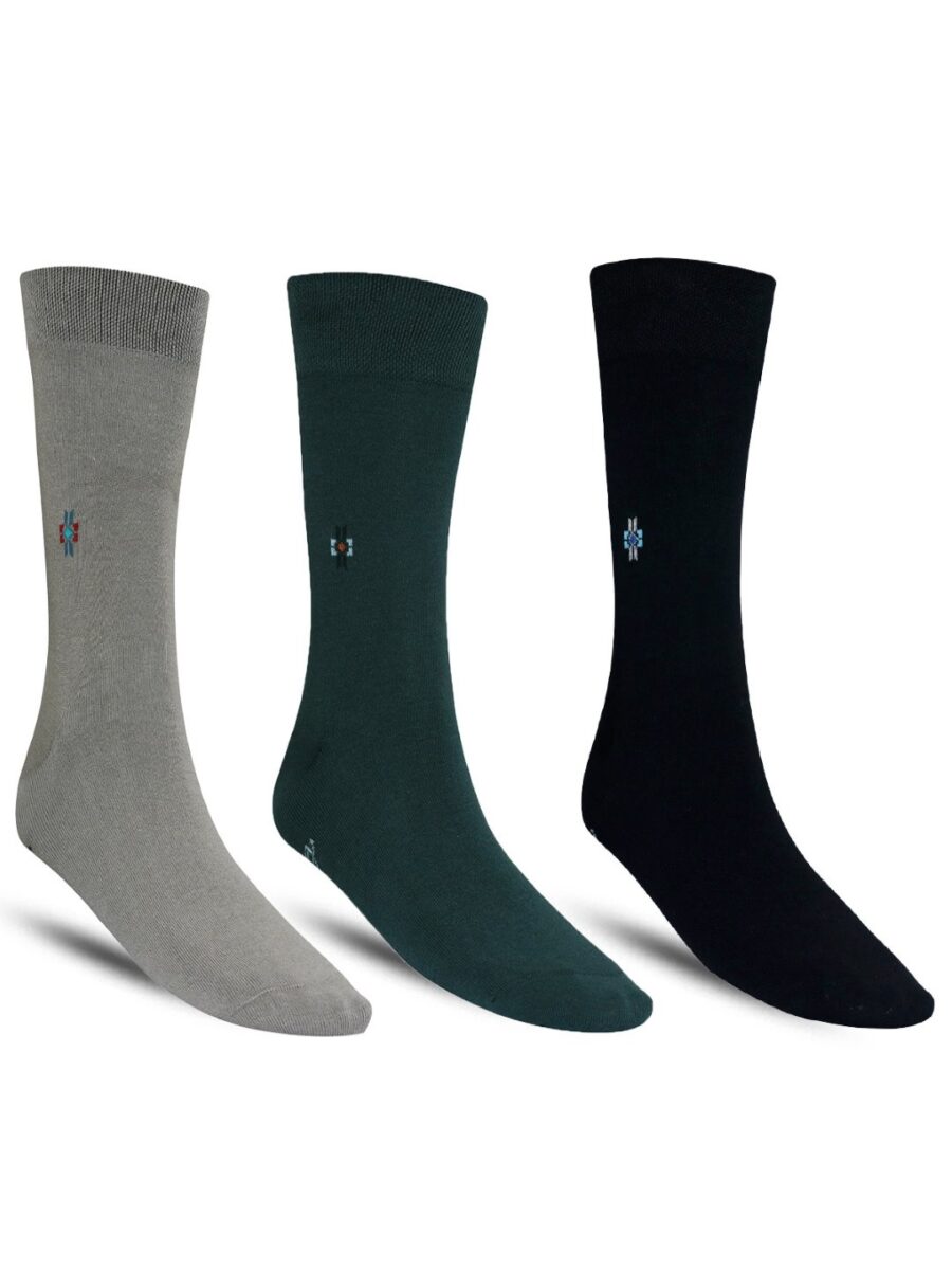 Dollar Formal Full Length Cotton Socks For Men's In ( Pack of 3 )