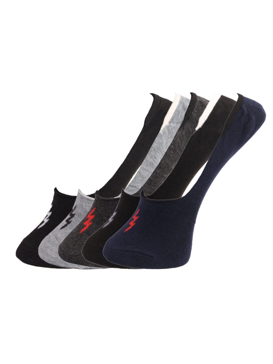 Dollar Cotton No Show Socks for Men's Free Size (Pack of 5)