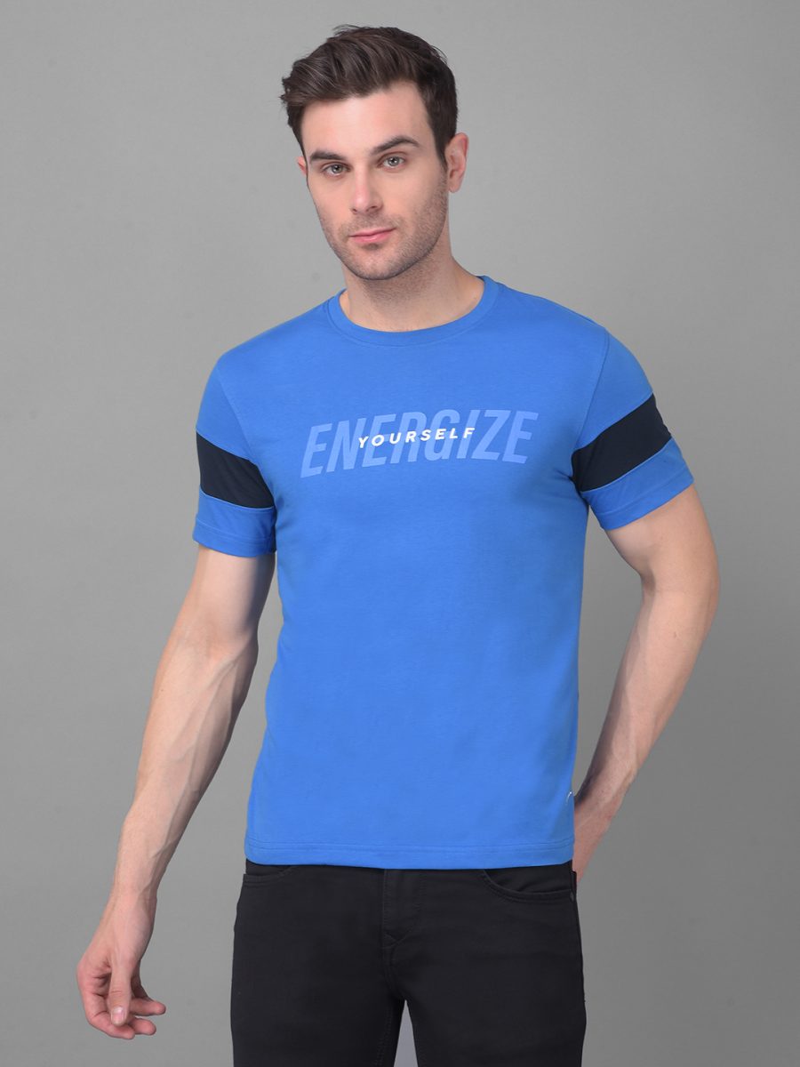 Dollar Men's Casual Round Neck Printed T-Shirt